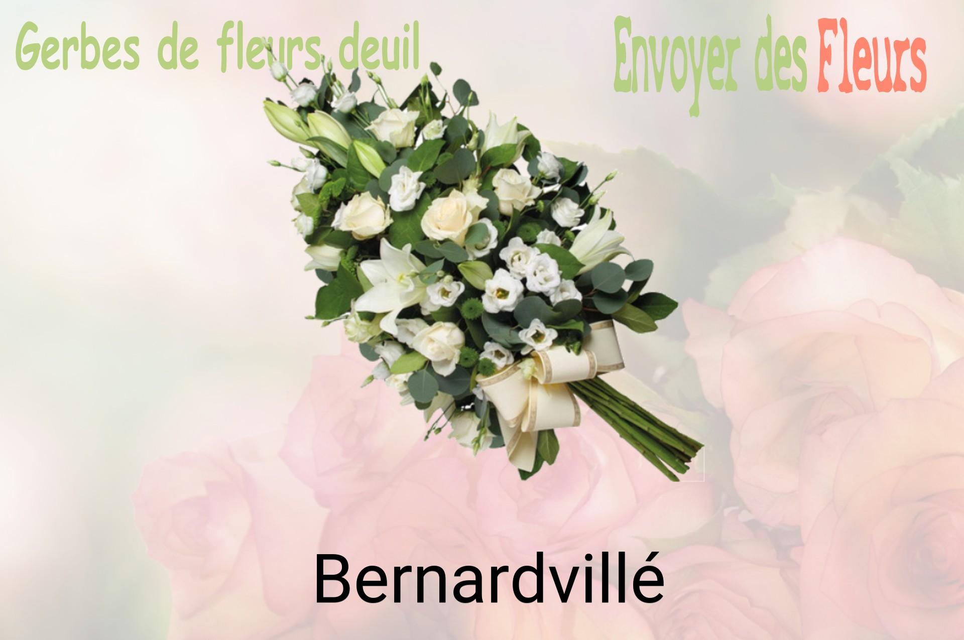 Gerbe de fleurs de deuil livrée à Bernardvillé